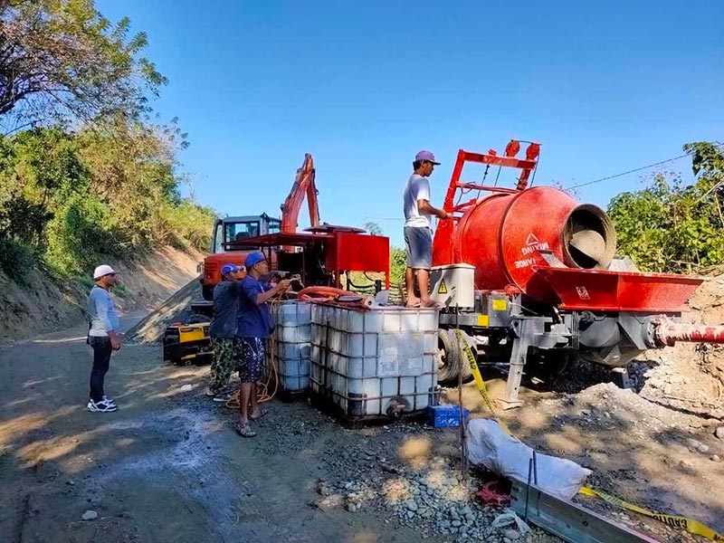 AIMIX Bomba de Concreto Colombia con Mezcladora para Construir Carretera