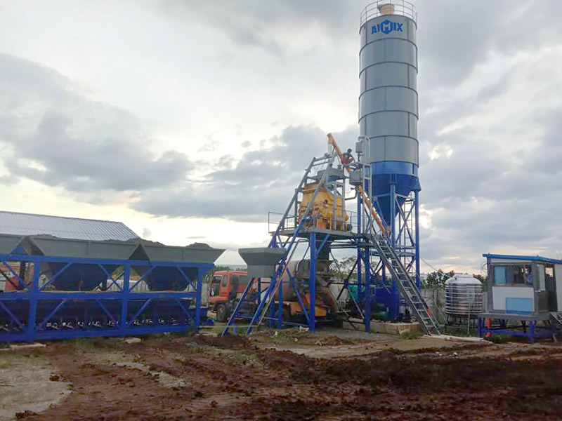 Planta Concretera de 35m3h Instaló en Filipinas