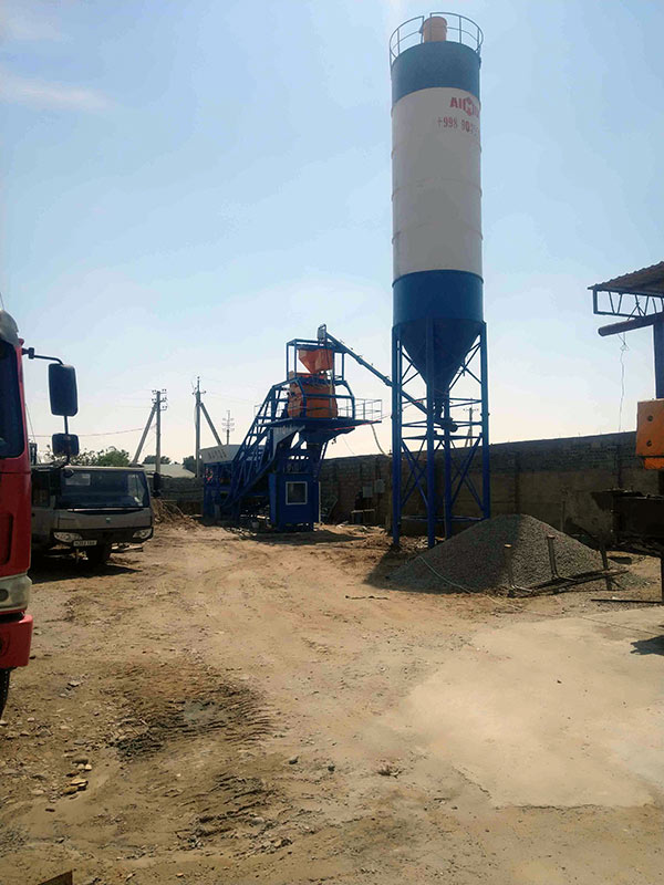 Planta de Concreto Móvil en Uzbekistán - AIMIX Grupo