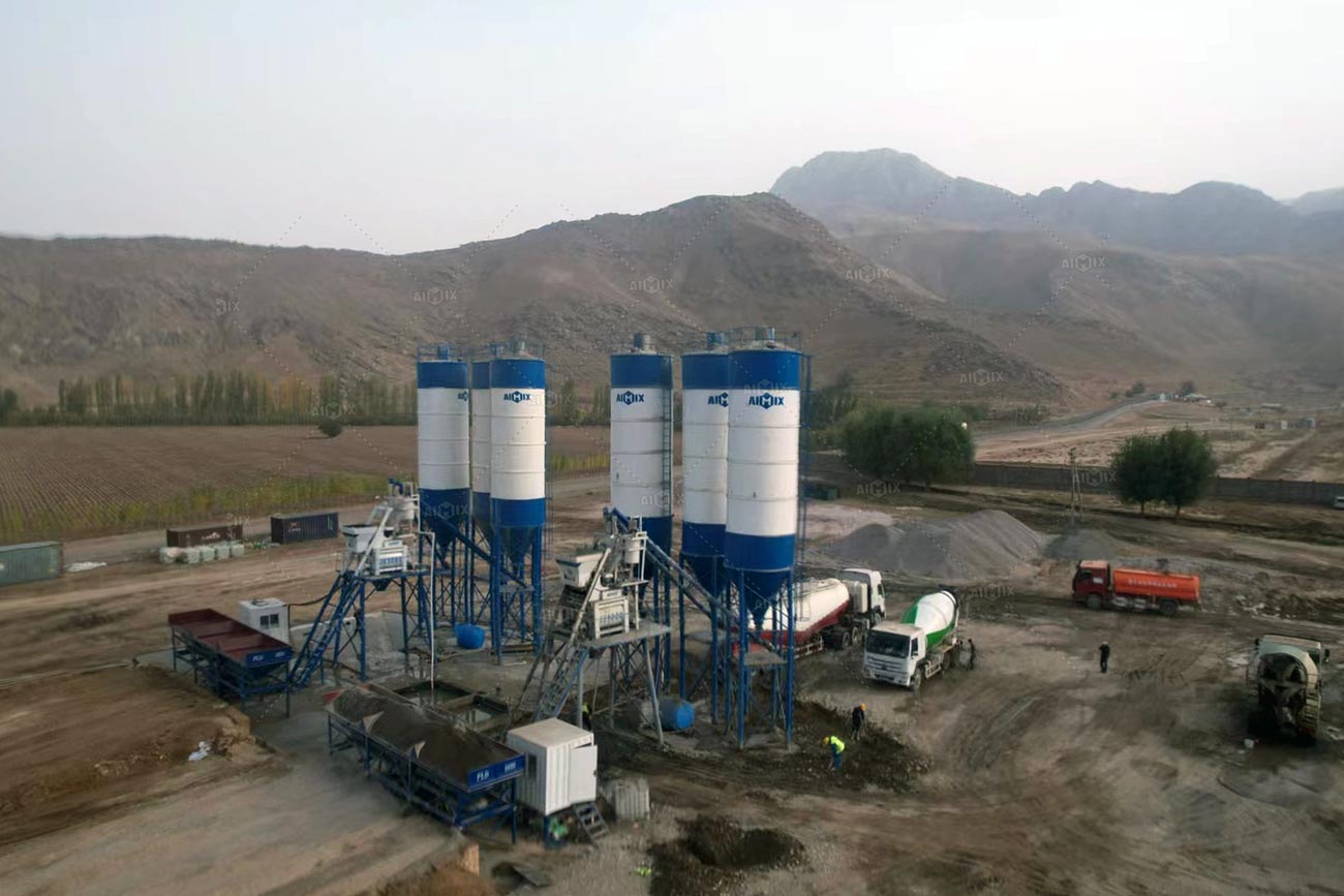 AIMIX Planta de Hormigón Instaló en Uzbekistán