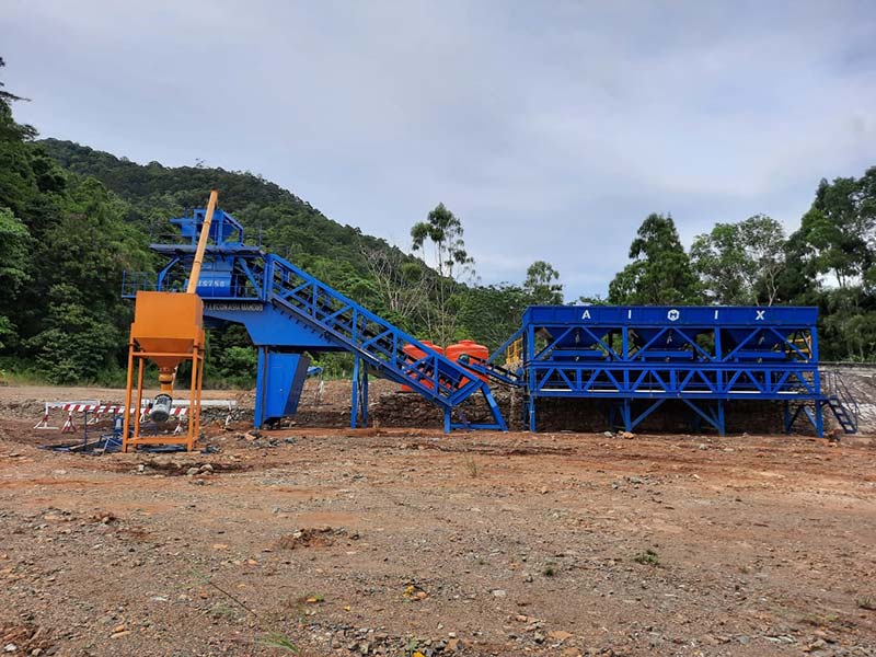 AIMIX Planta de Concreto Móvil Instaló en Indonesia