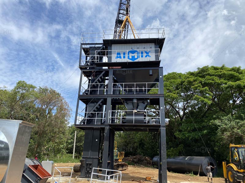 Instalación de AIMIX Planta de Asfalto en Sri Lanka