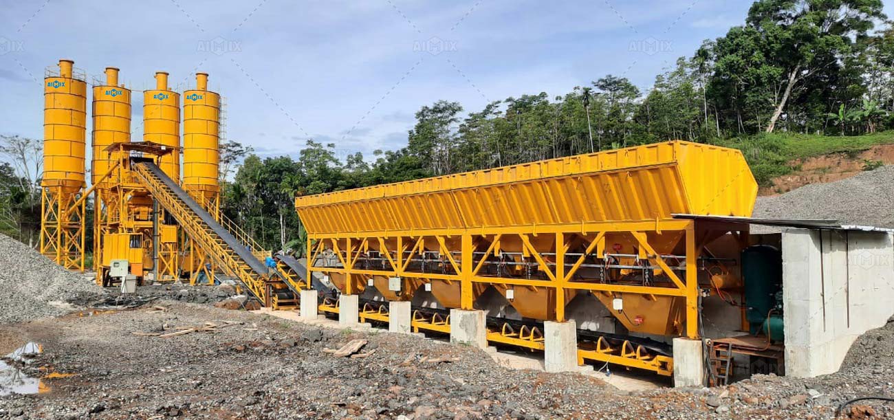 AIMIX Planta de Concreto Precio Razonable AJ-90 en Indonesia
