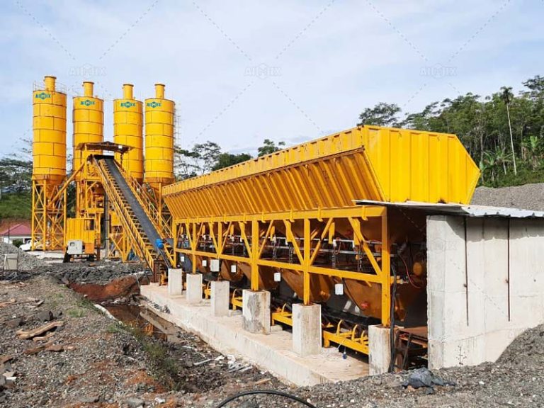 Planta de Concreto Estacionaria AJ-90 en Indonesia