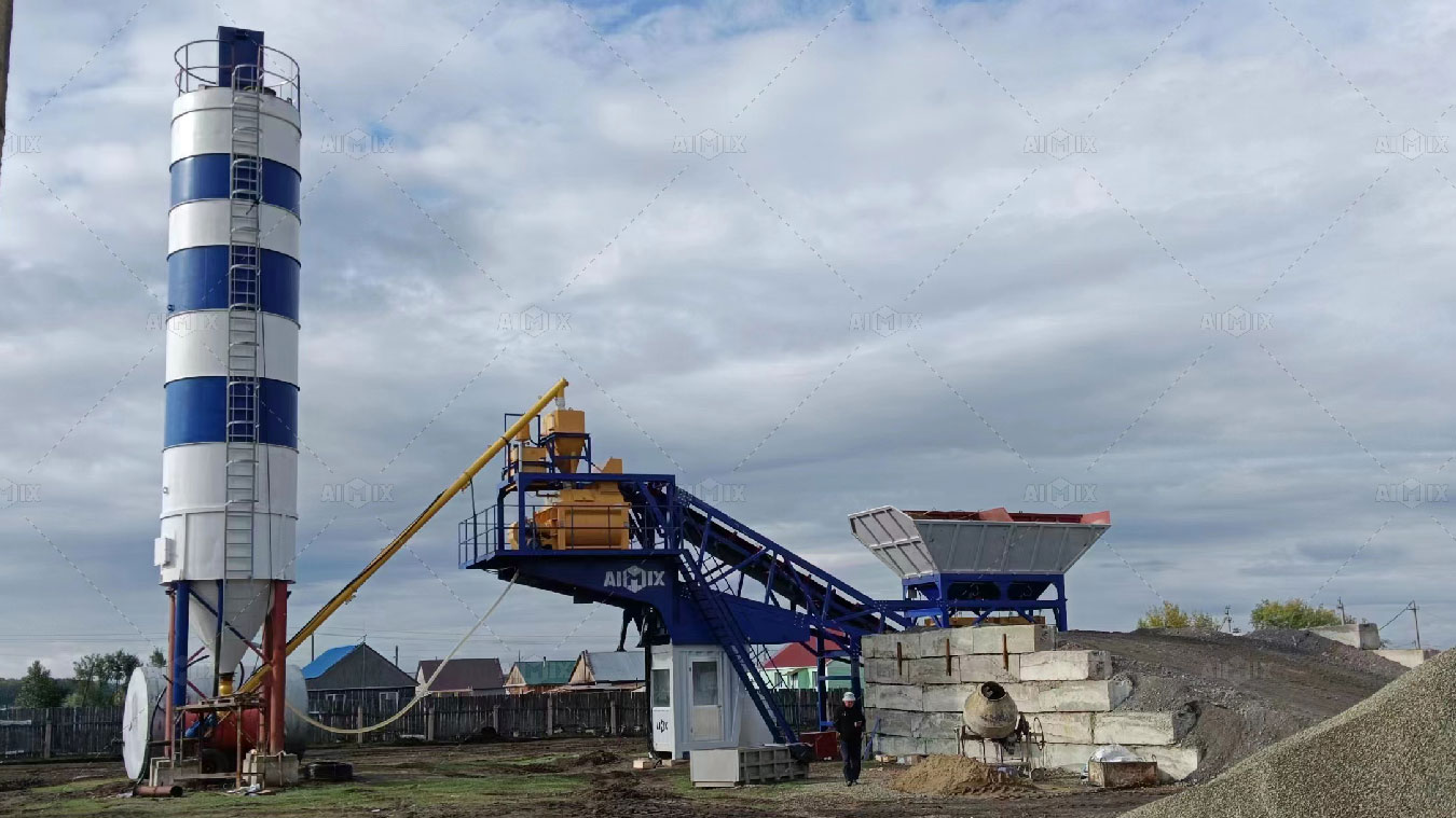 AIMIX Planta Concretera Móvil en Kazajstán