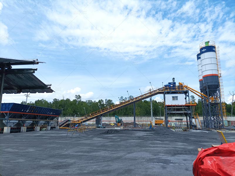 AIMIX Planta de Concreto Estacionaria en Indonesia para PT Freeport