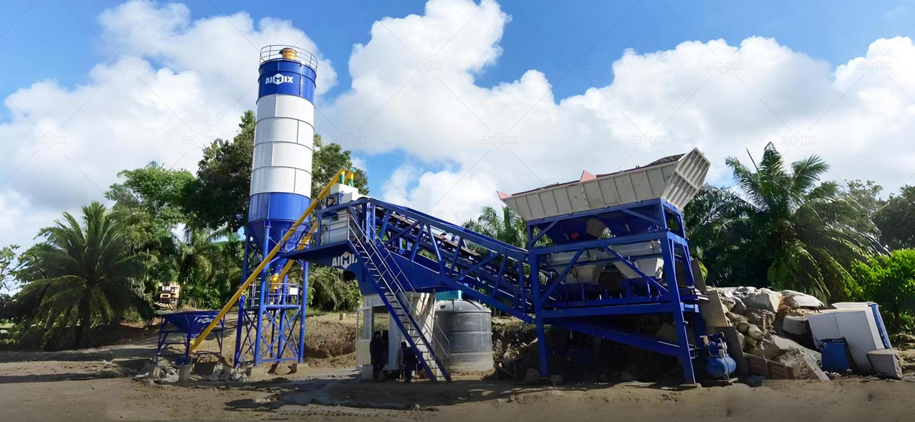 AJY Serie Planta de Concreto Móvil de AIMIX
