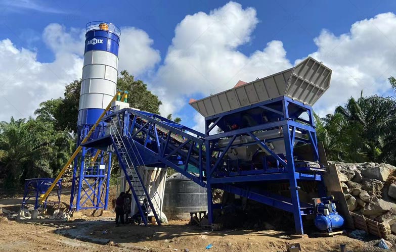 AJY35 Planta Mezcladora de Concreto Móvil en Malasia