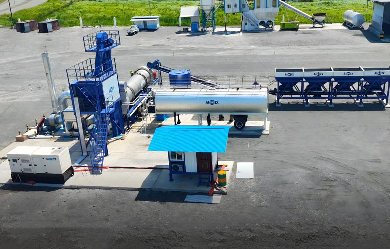 ALYT80 Planta de ASfalto Móvil en Papúa Nueva Guinea para Empresa de Construcción de Carreteras