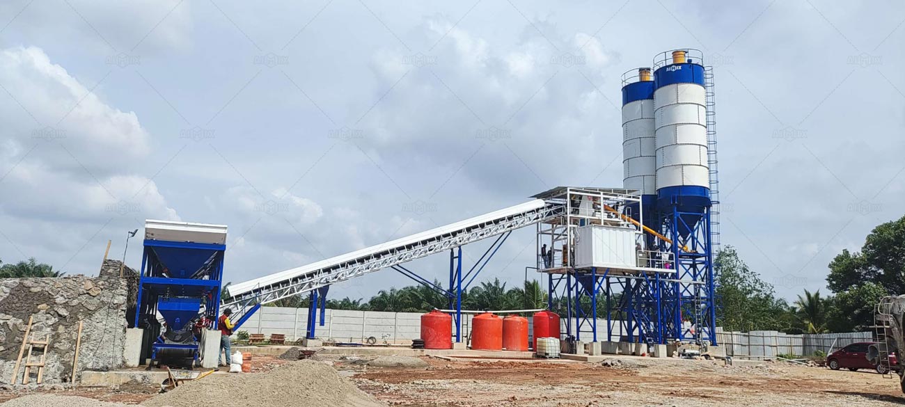 Planta de Concreto con Capacidad Grande de Producción para Construcción