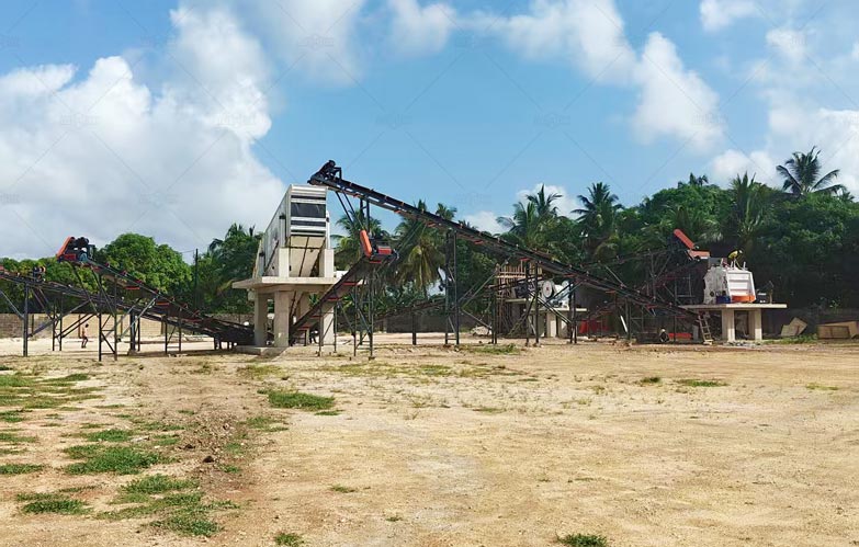 Planta de Agregados Estacionaria en Tanzania para Planta de Concreto