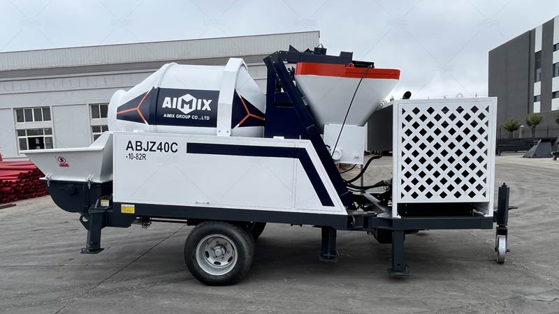 Bomba de Concreto con Hormigonera de Tambor para Construcción de Carreteras y Puentes