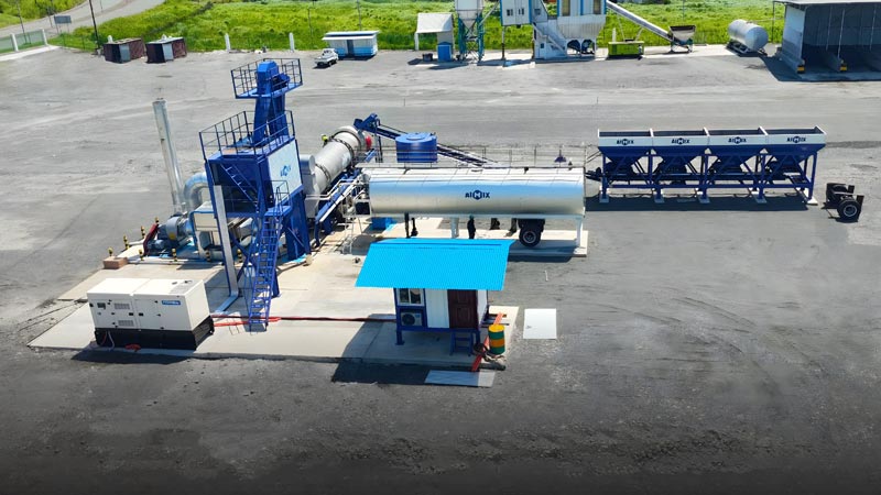 Planta Móvil de Asfalto para Construcción de Carreteras y Puentes