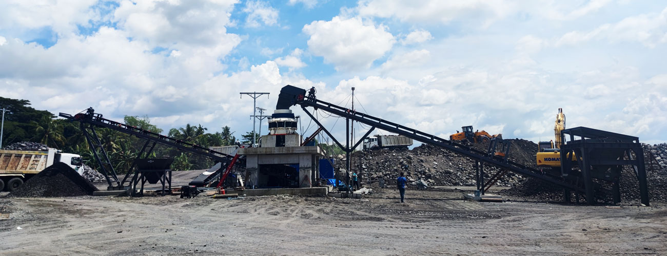 Planta Trituradora de Piedra de Río con Chancadora de Cono en Filipinas
