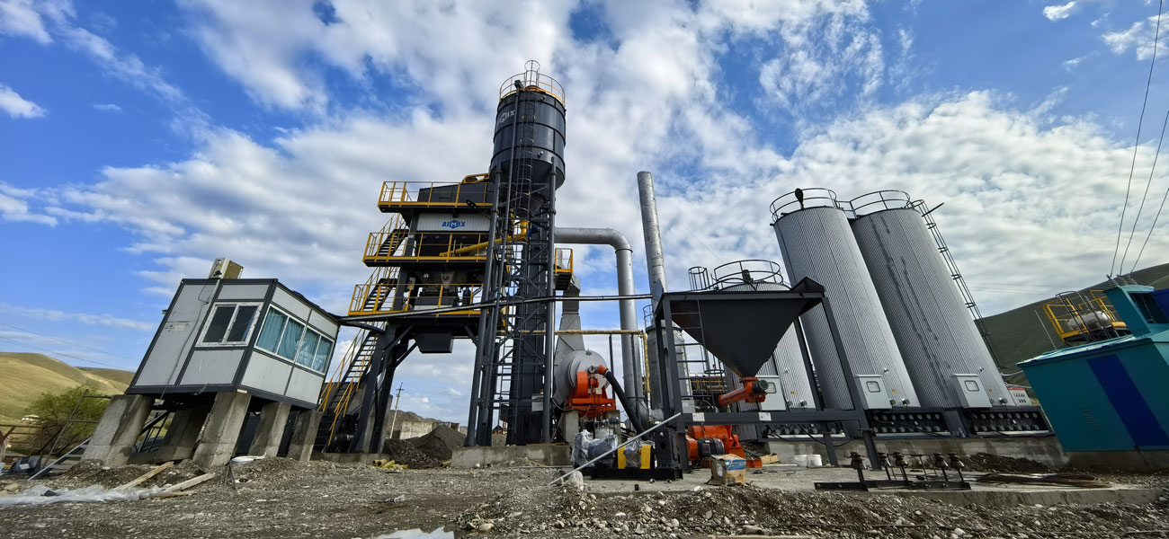 Planta de Asfalto Discontinua en Uzbekistán para Construcción de Carreteras y Puentes